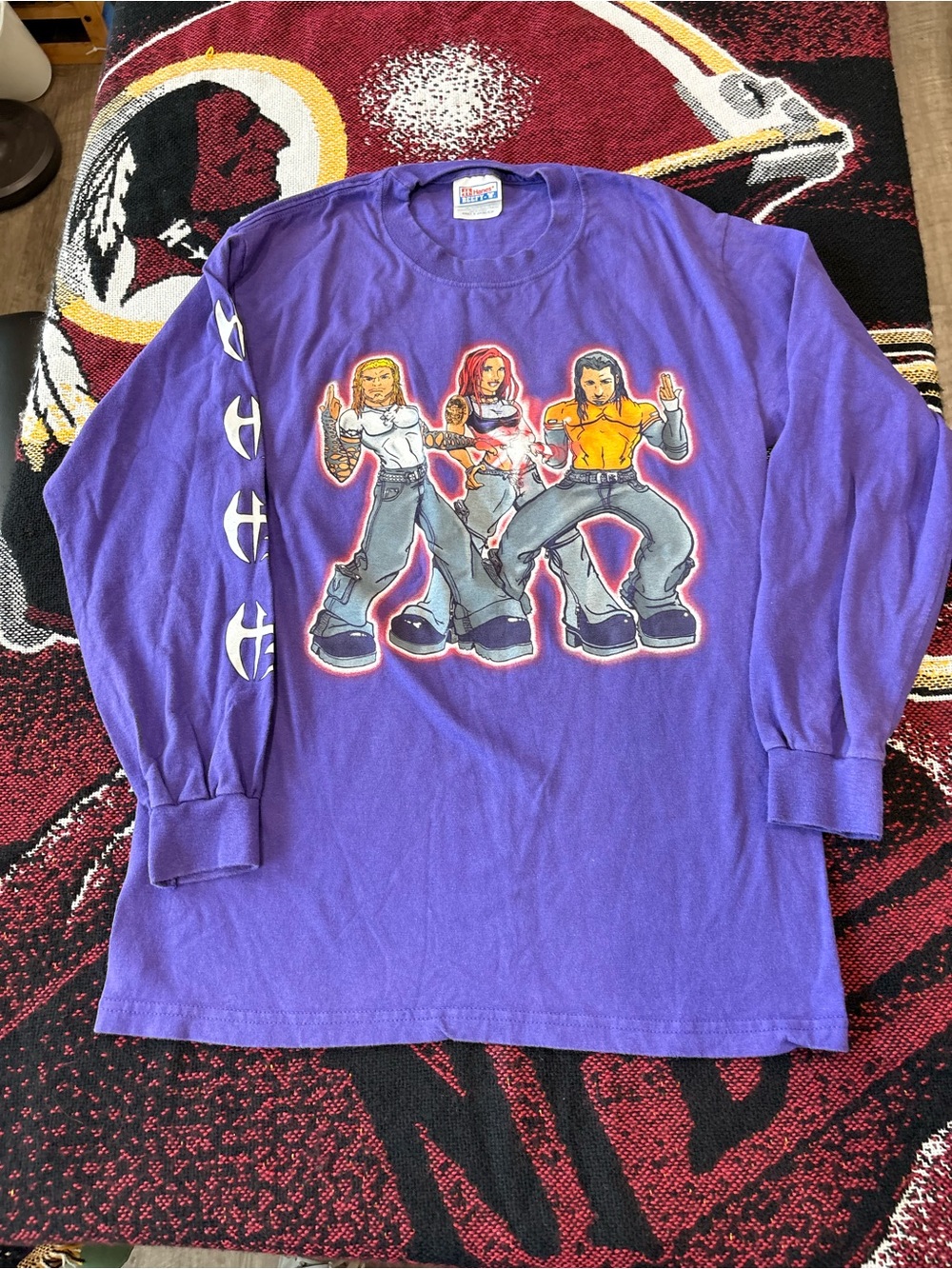 Vintage Wwf the hardy boyz X lita long sleeve shirt small